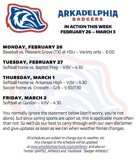 Spring Sports Start Up This Week; BB, SB, Soccer Coaches Become Amateur Meteorologists