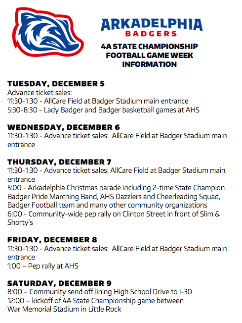 4A State Championship Football Game Details