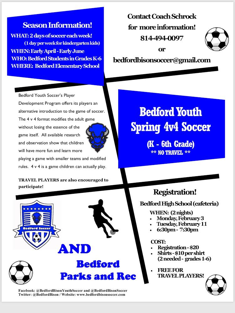 Bedford Youth Spring Soccer 