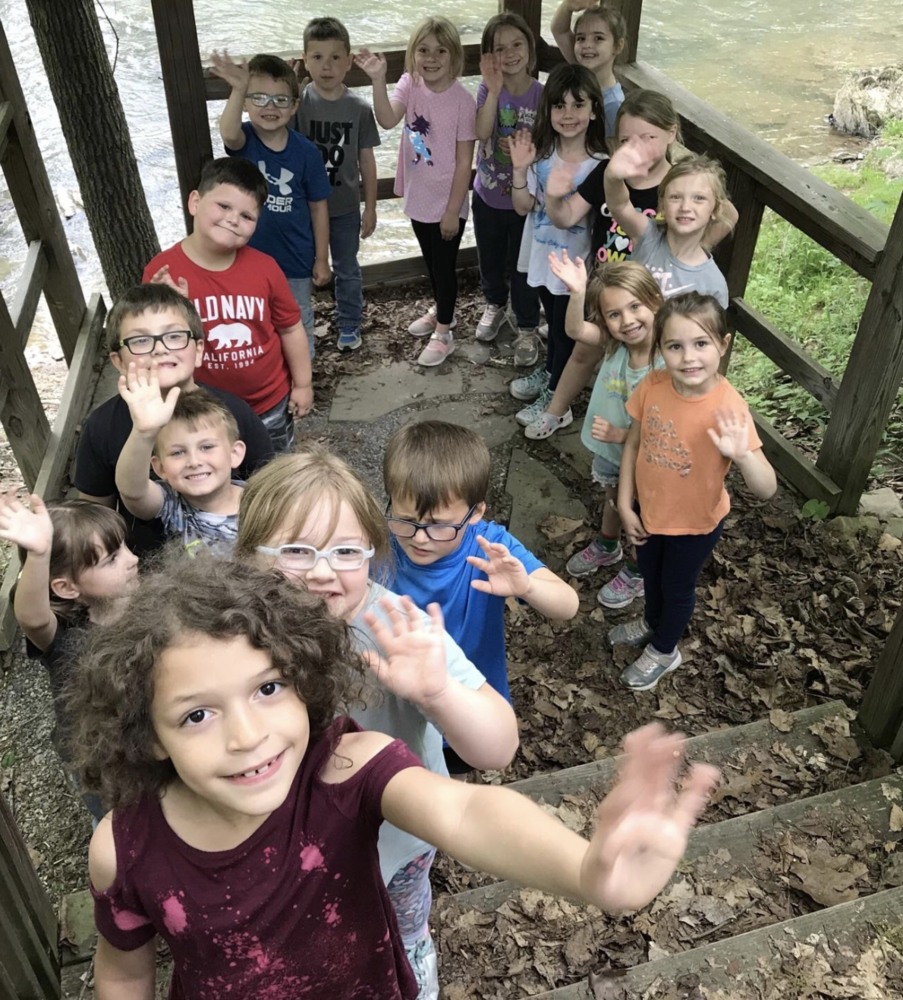 Enjoying the nature trails