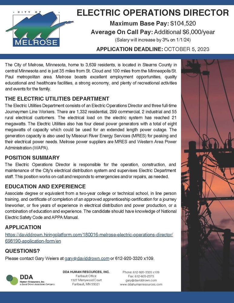 Electric Job flyer