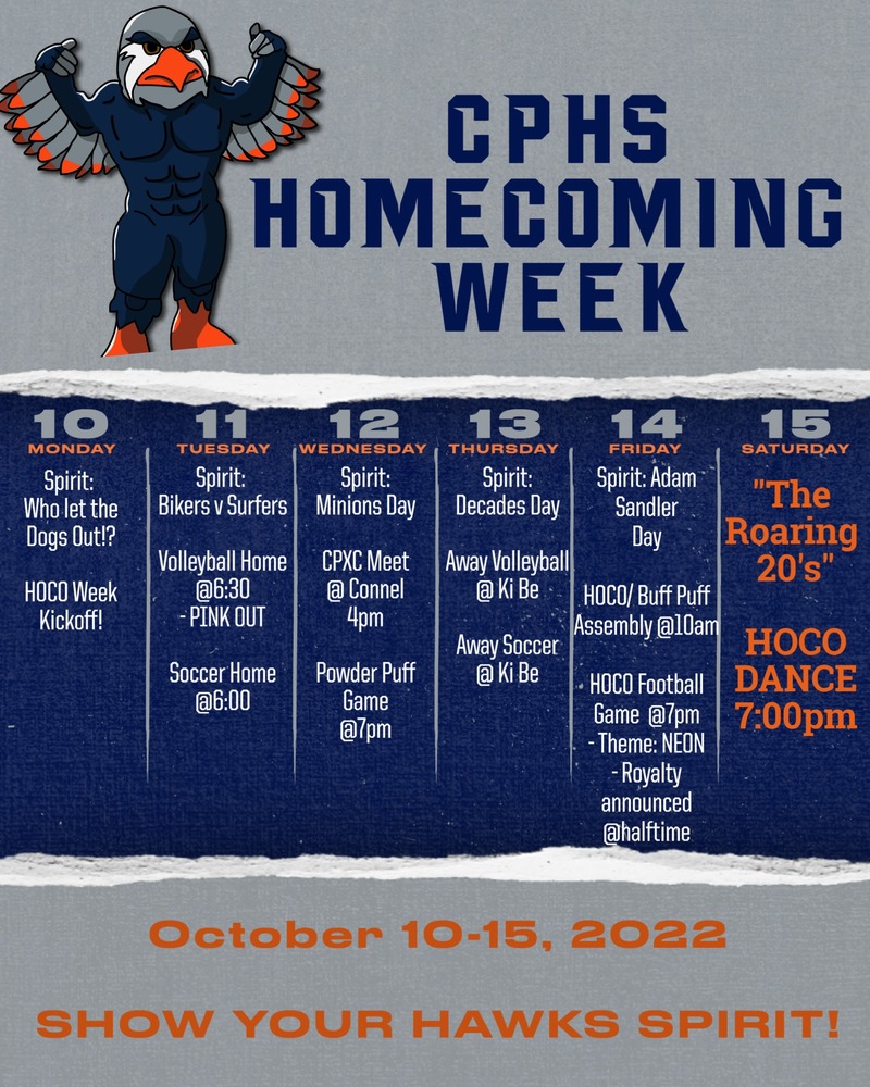 ​Hawks HOCO Week Events!