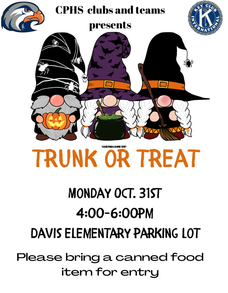 CPHS TRUNK or TREAT!