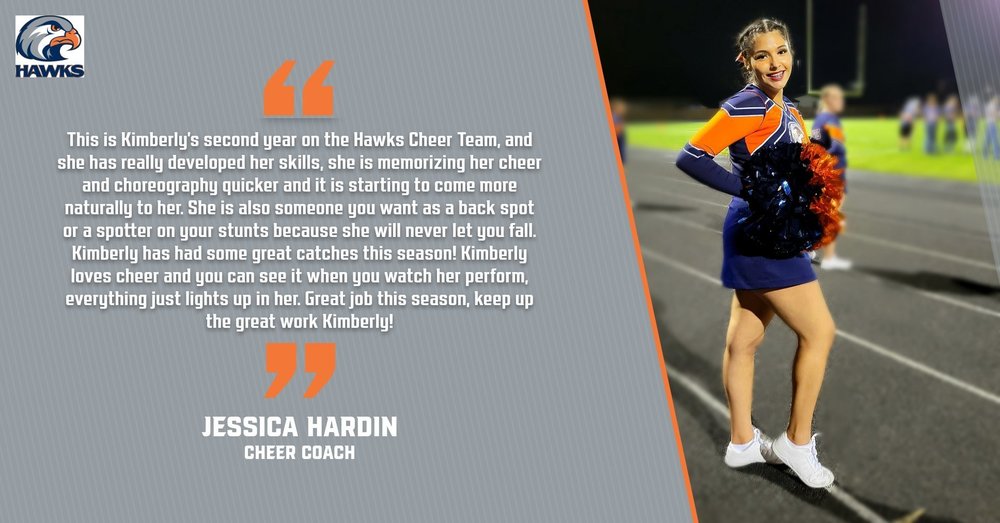 Hawks Athlete Spotlight - Cheer