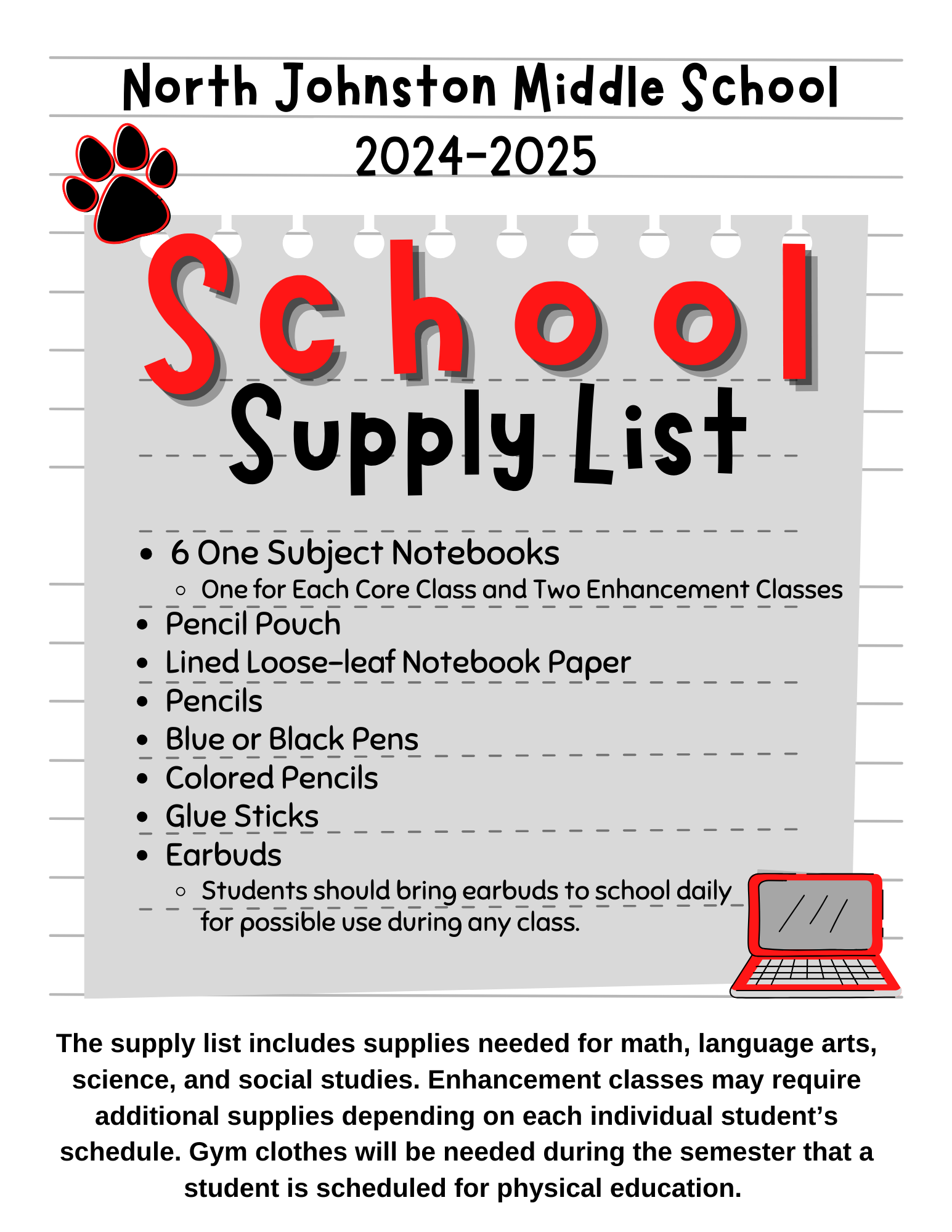 Documents | North Johnston Middle School