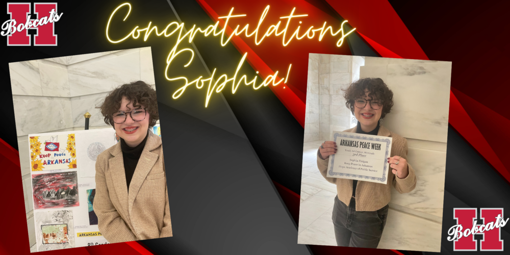 sophia finigan peace week 3rd place
