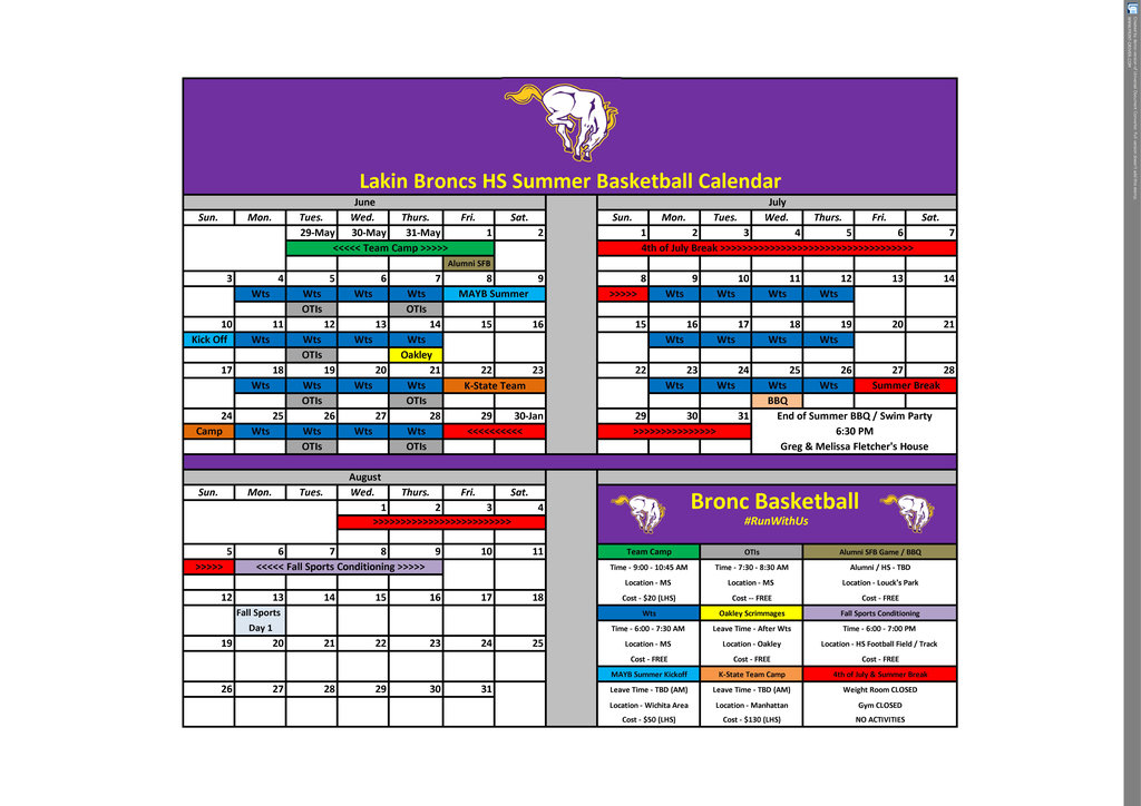 HS Calendar