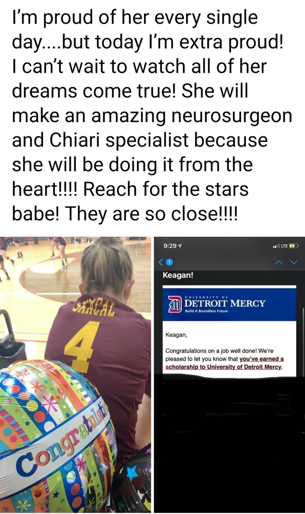 Not only does she make her mom proud-She makes AGS Proud! Congrats Keagan