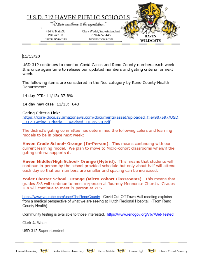 Gating Letter