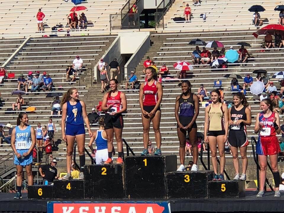 Aaliyah Jones 3rd Place Pole Vault. 
