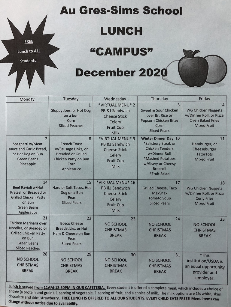 AGS Campus Lunch December 2020