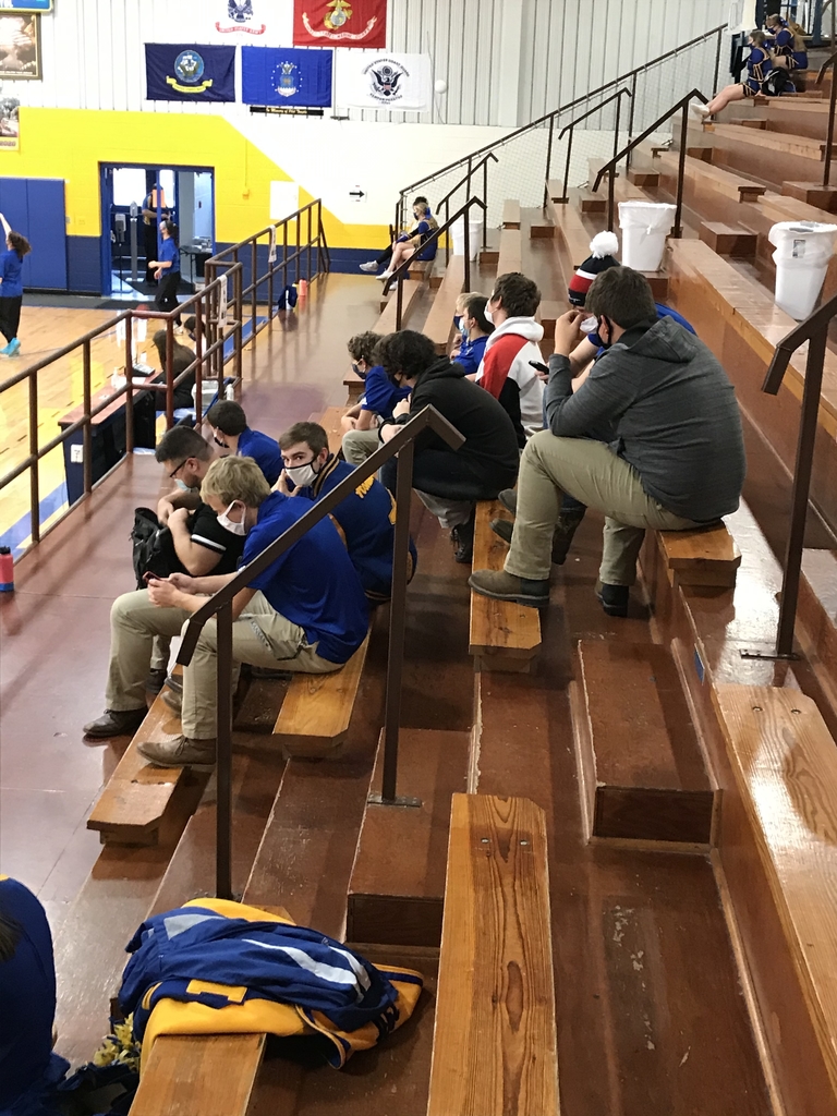 Waiting for the girls to start.