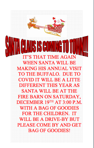 SANTA IS COMING TO BUFFALO