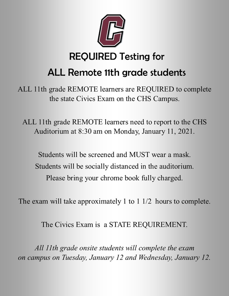 Required Civics Exam Remote 11