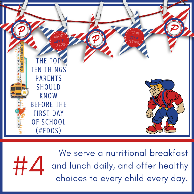We serve a nutritional breakfast and lunch daily, and offer healthy choices to every child every day.