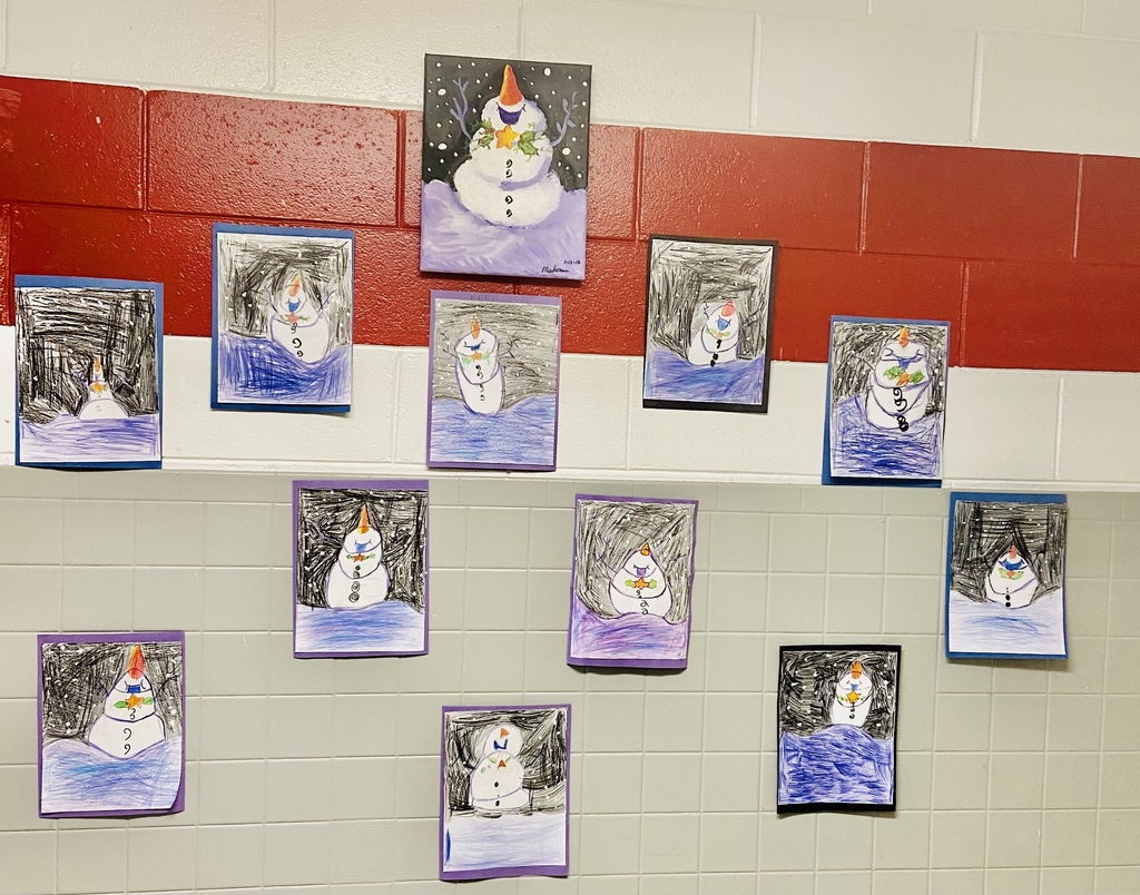 Mrs.Pog's winter art.