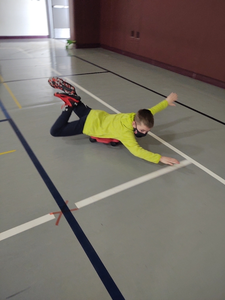 We have had to stay inside due to the cold temps, but we had fun modifying the olympic sport skeleton. We were also able to get outside this afternoon and have fun in the fresh snow! #nordicrocks