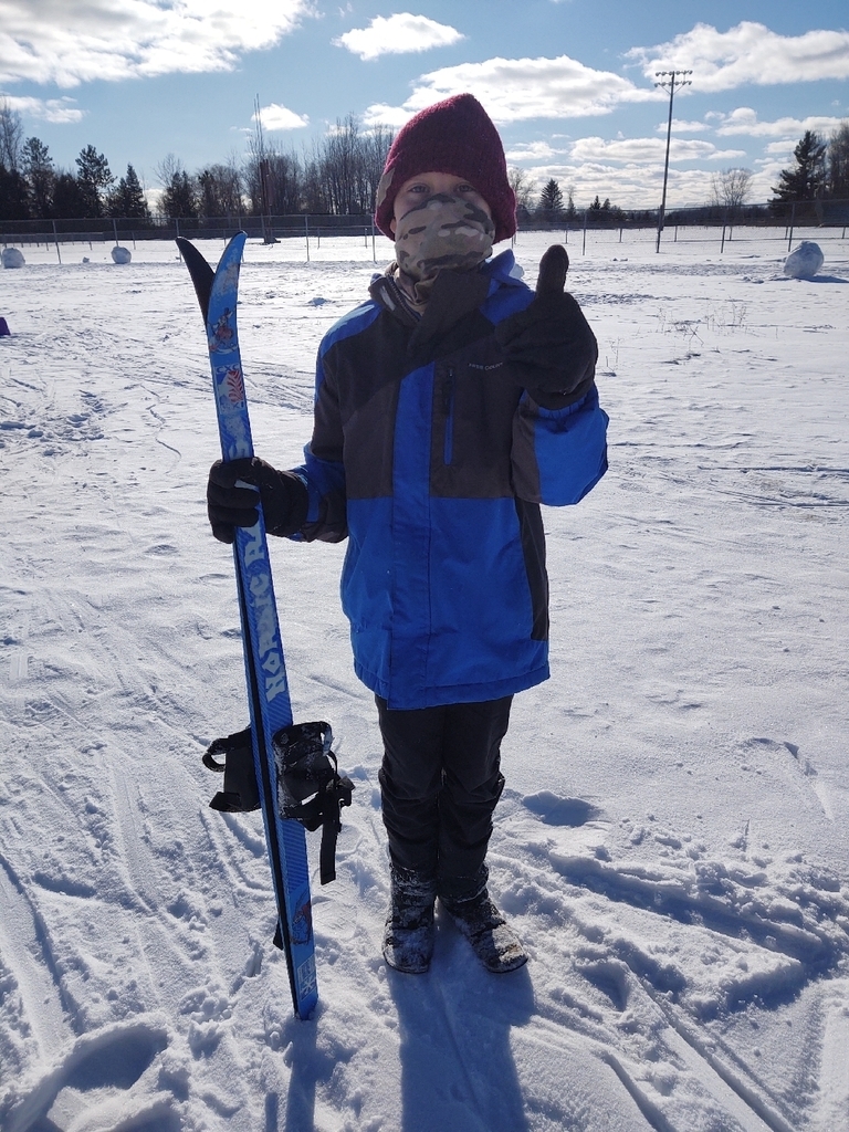 We have had to stay inside due to the cold temps, but we had fun modifying the olympic sport skeleton. We were also able to get outside this afternoon and have fun in the fresh snow! #nordicrocks