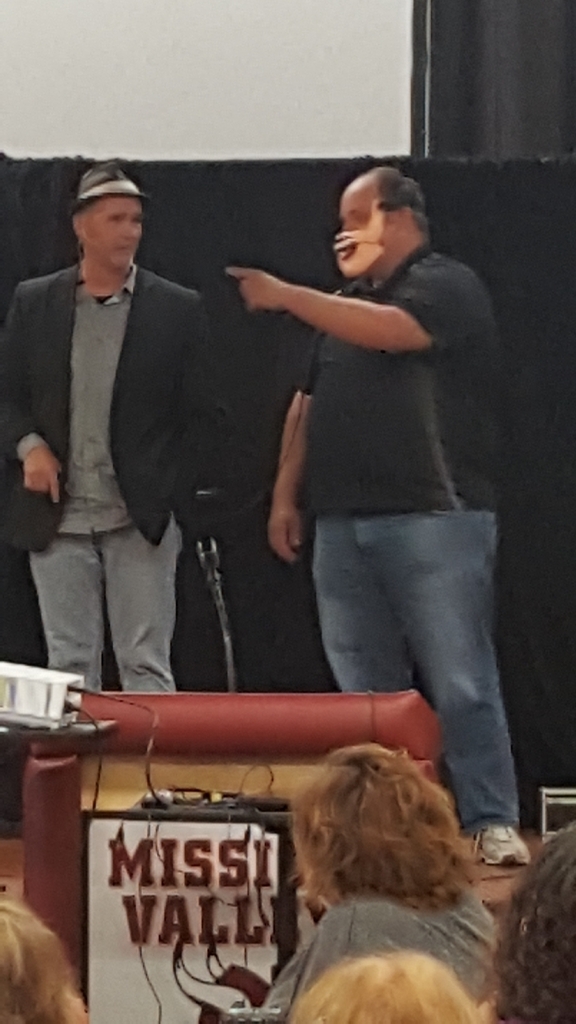 Mr. Bergin had some dance moves.