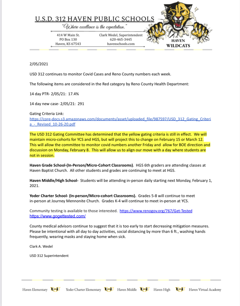 Gating Letter