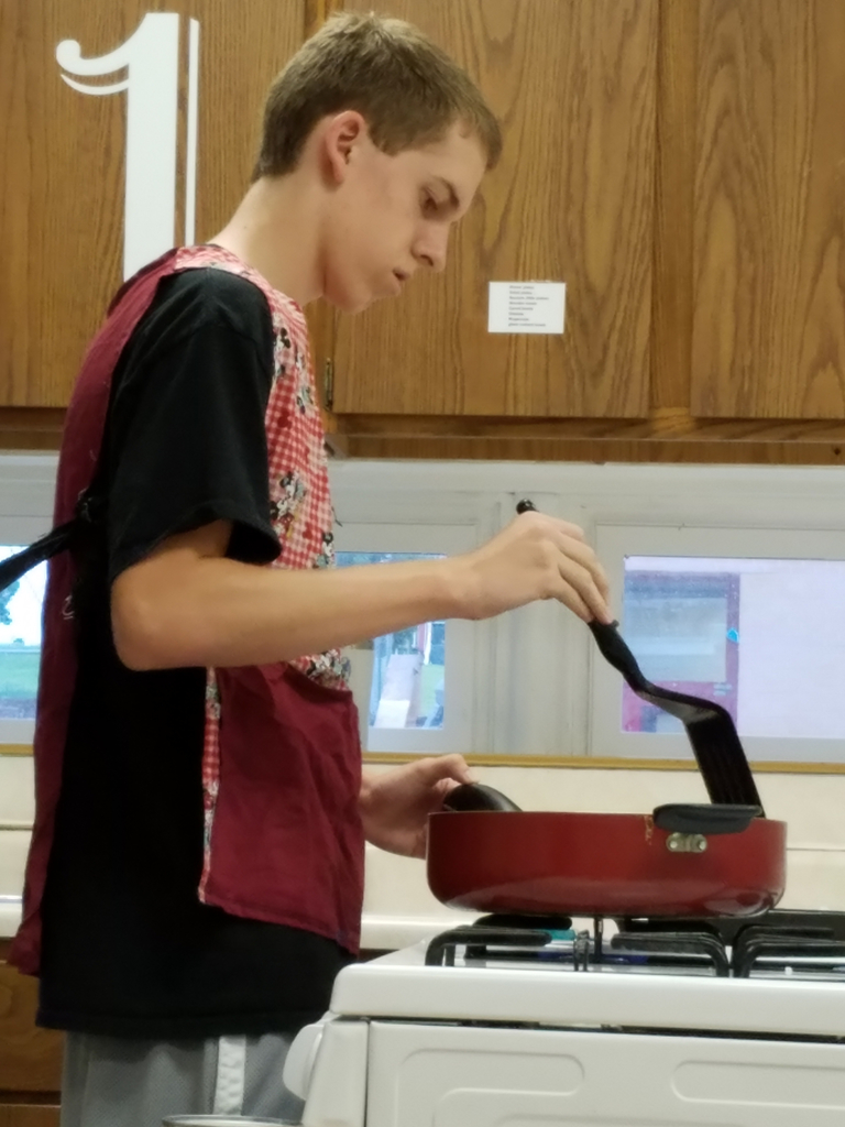 Browning some hamburger.