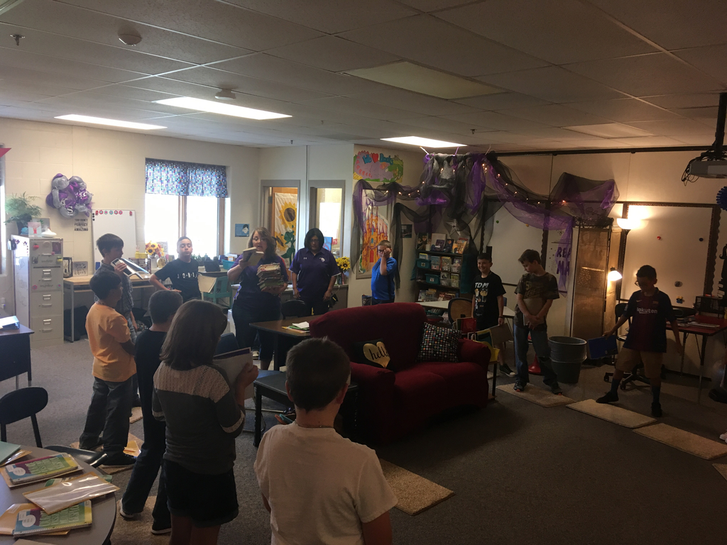 book tasting in Mrs Bells classroom