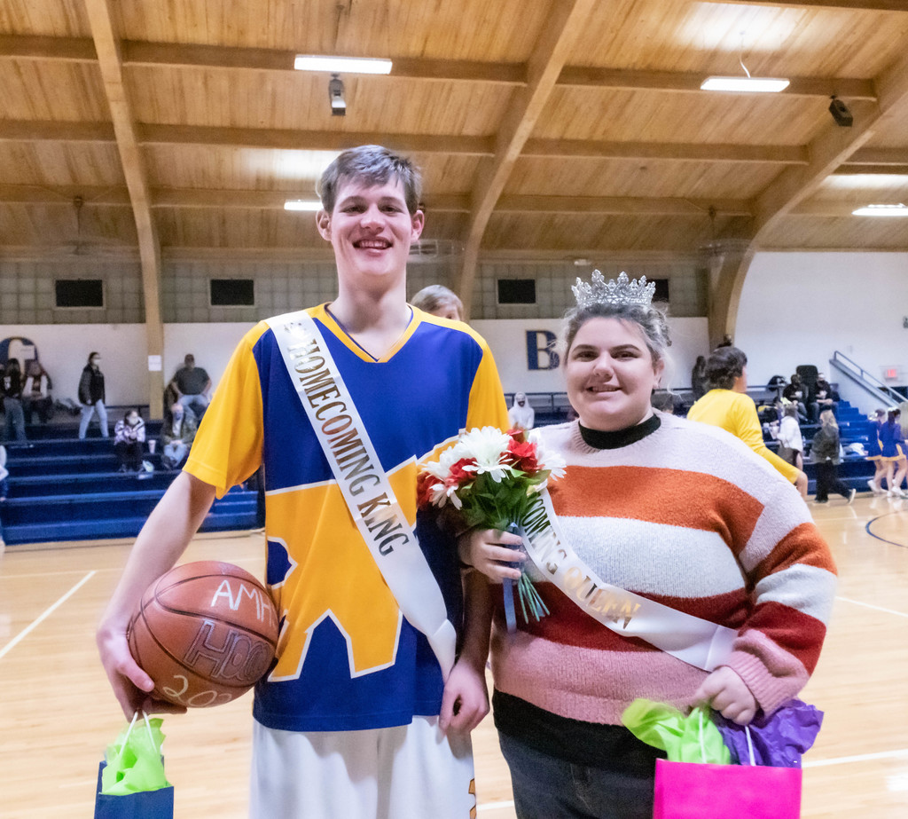 Our Homecoming King and Queen: Alex Troutman and Sophia Willard!