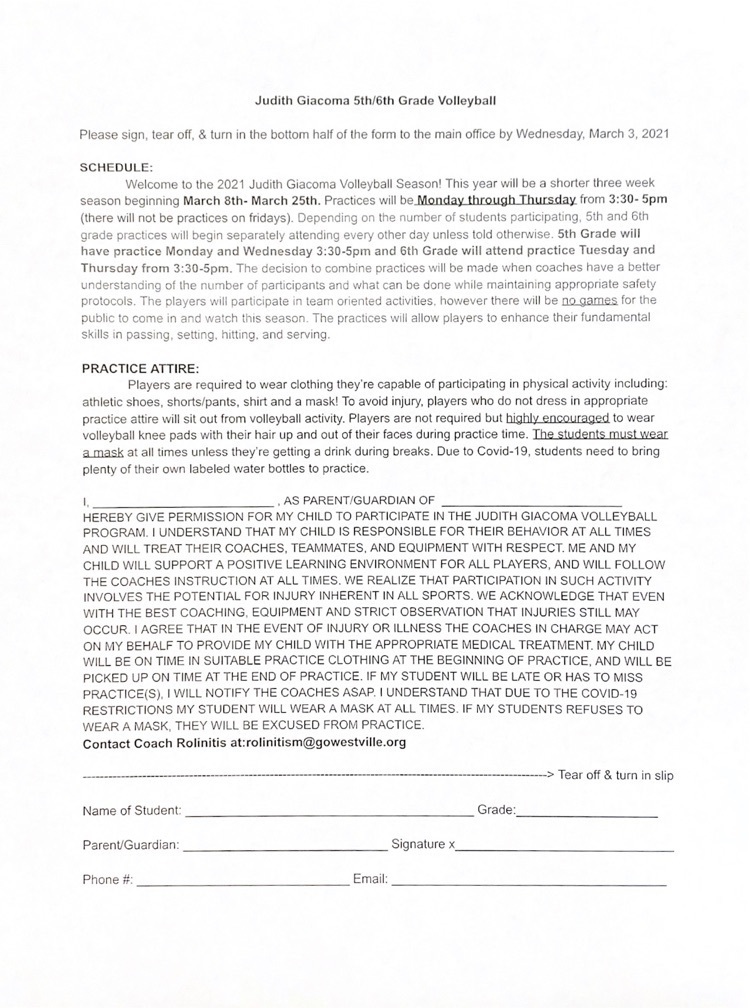 permission slip 