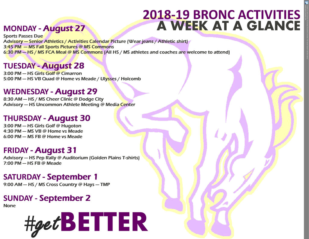Week at a Glance