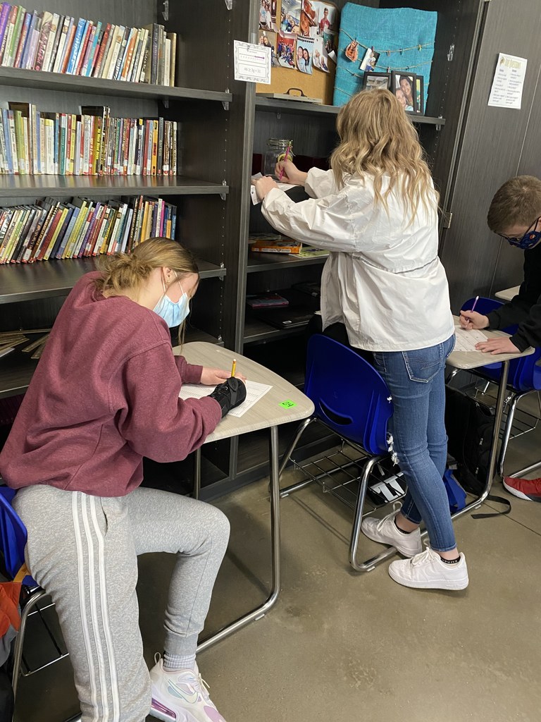8th Grade Algebra Students Hunting for Answers!  