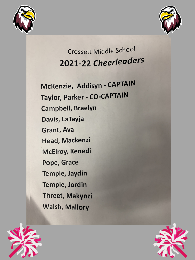 2021-22 CMS Cheerleaders