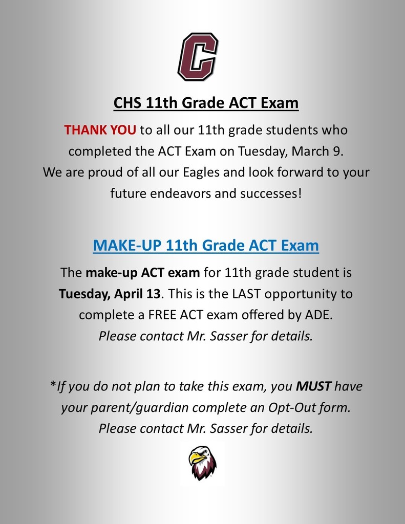 Make Up ACT Exam