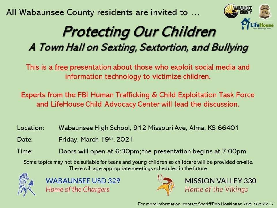 Town Hall Meeting on March 19 Flyer