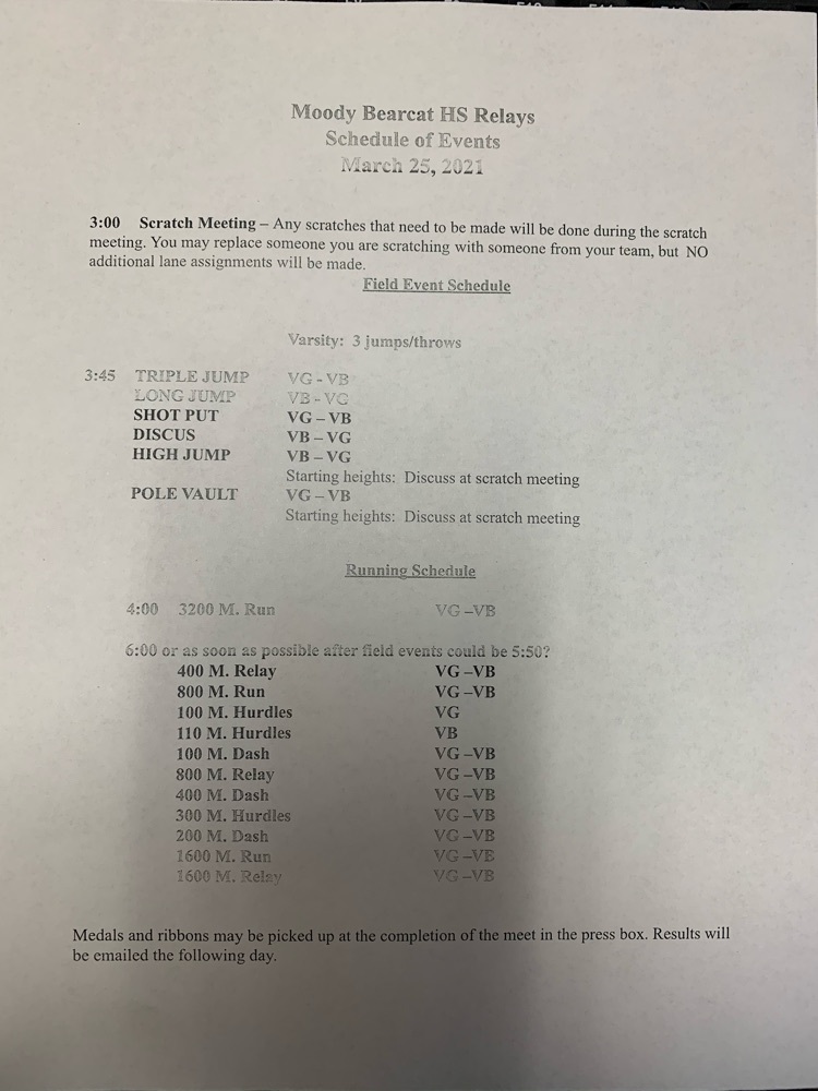 schedule