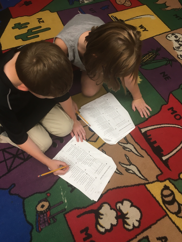We are working on science together!
