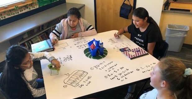 Students Doing Math in Mrs. Ferraro's Room