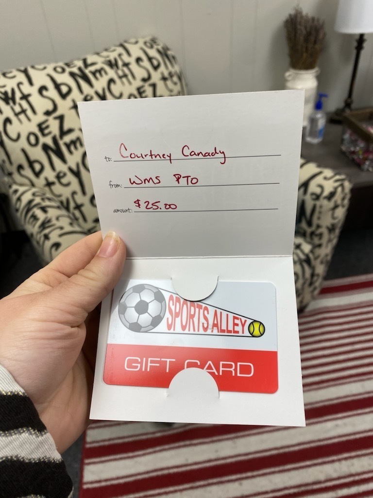 Winner Gift Card- Thank you PTO!!