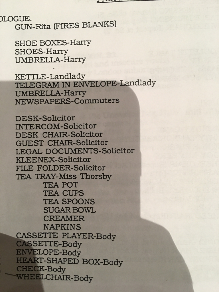 Items needed