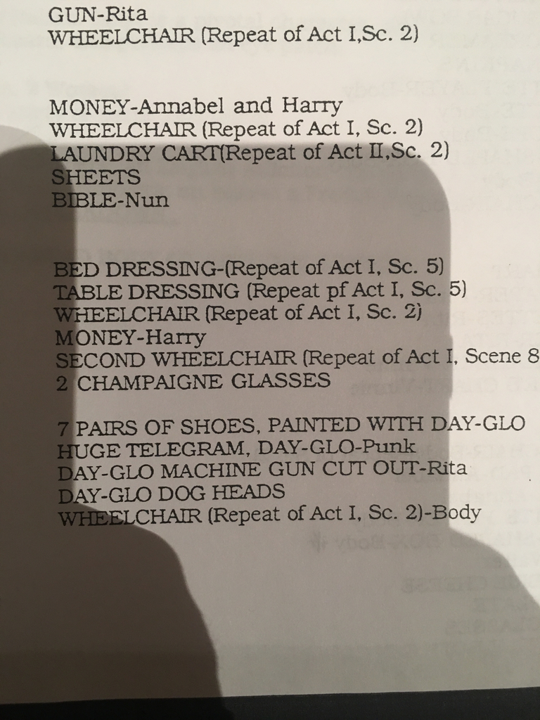 Items needed