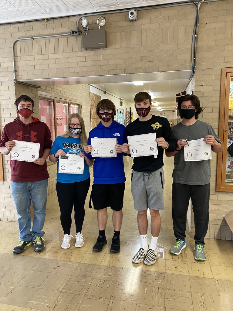 WCHS April Students of the Month