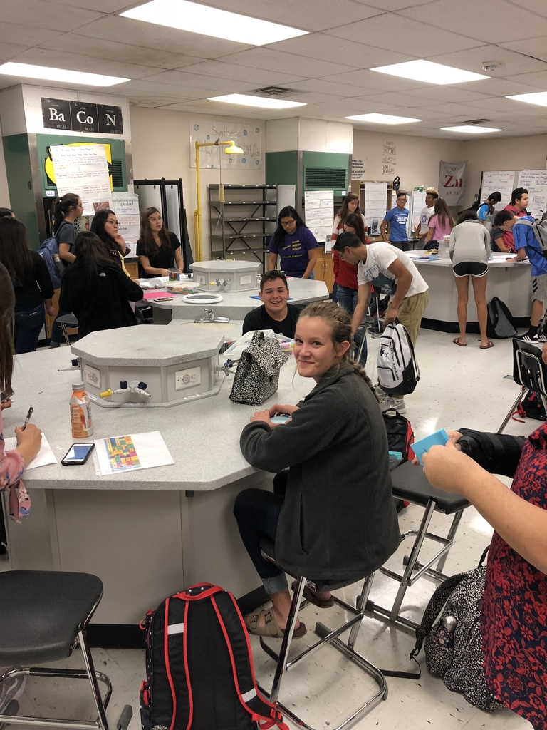 Two of our kids experiencing a Chemistry class.
