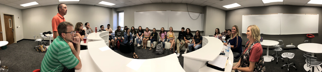 Lakin representatives with Liberal students and staff!