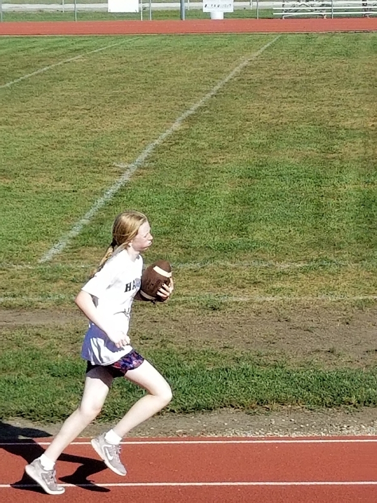 Krista running the ball