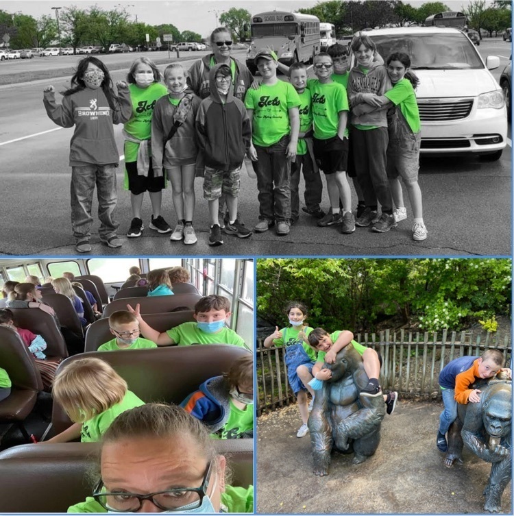 class photo, kids on bus, kids play on equipment