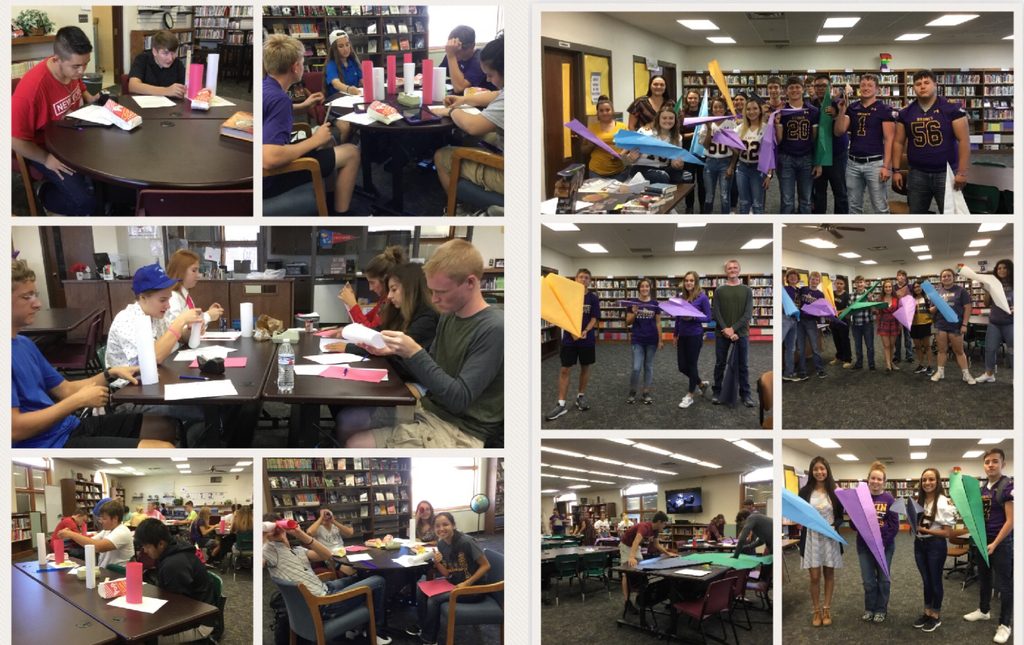 Here is a little Math Class Fun during Spirit Week. Paper Airplane Winners: Ethan Katie Andrés Mitch