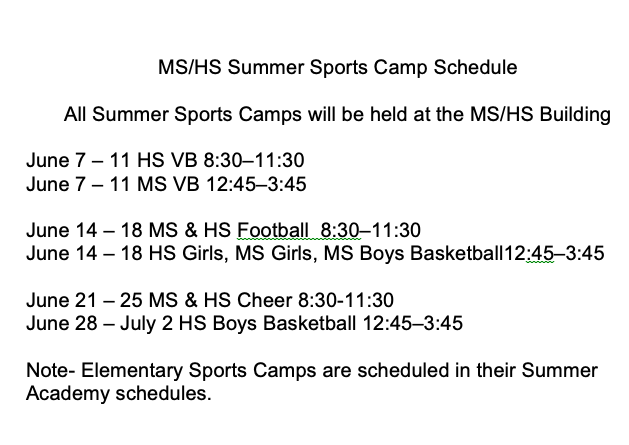 Summer Sports Camps