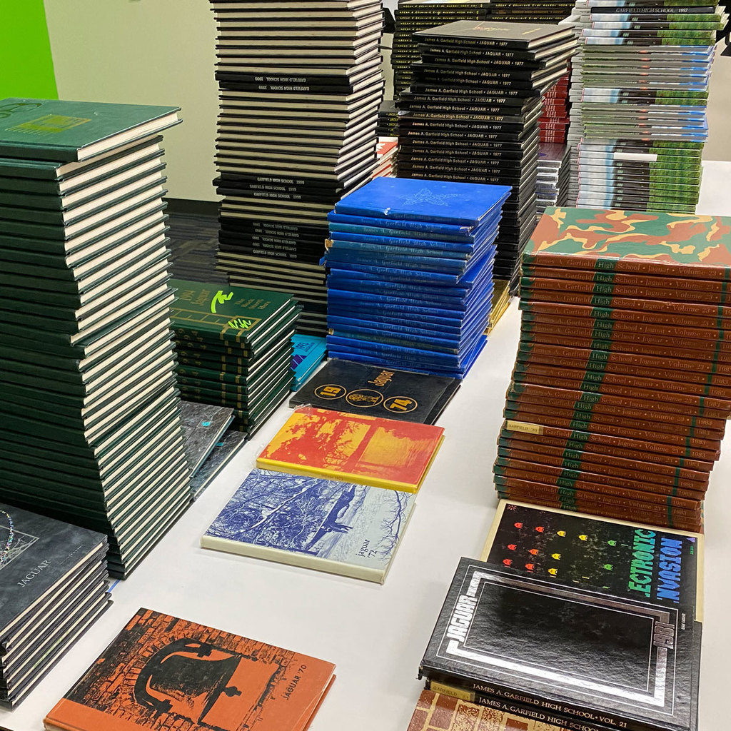 Stacked books