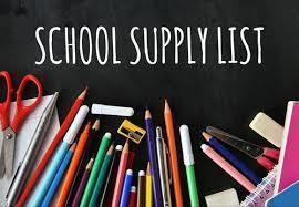 School Supply Lists