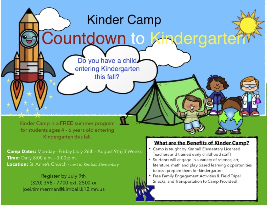 kinder camp flyer