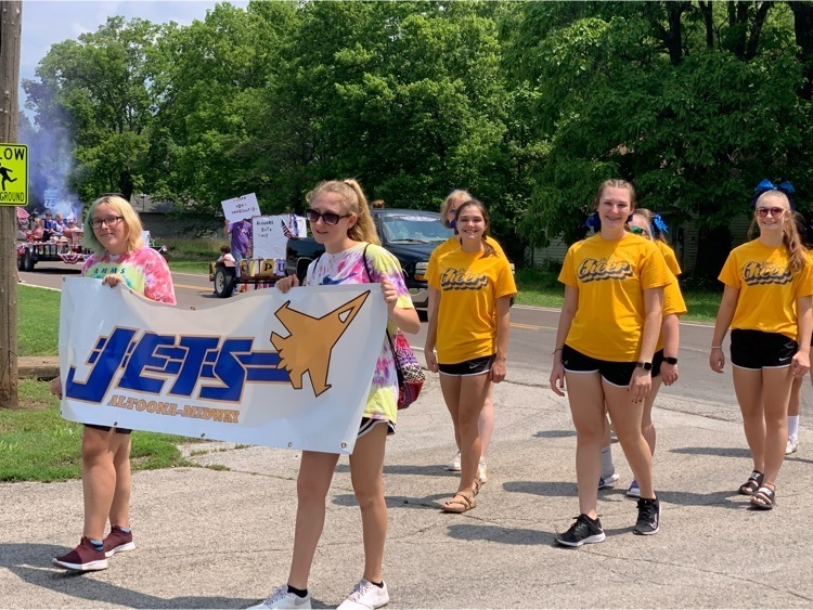 cheerleaders in parade